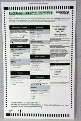 Blank Test Ballots (ICE - Pack of 50)